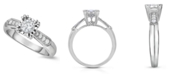 TruMiracle Diamond Engagement Ring (5/8 ct. t.w.) in 14K White Gold